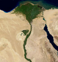 Nilen renner ut i havet